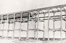 Construction of the Aqueduct -- Really high off the ground!
