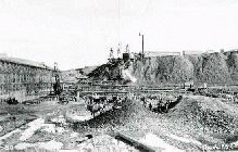 Construction of the Bassano Dam