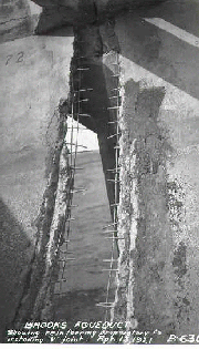 An expansion joint in desperate need of repair